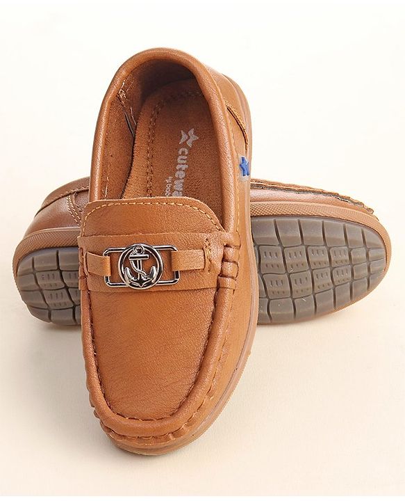Cute Walk by Babyhug Loafer Shoes - Brown