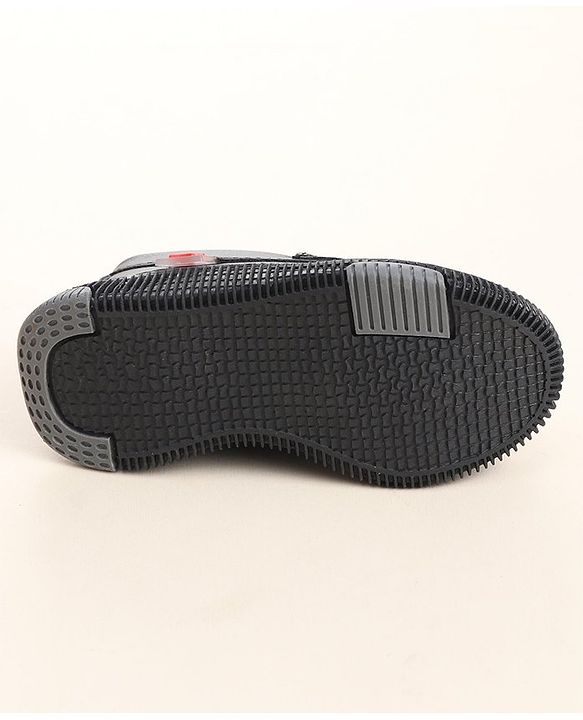 Cute Walk by Babyhug Slip On Solid Formal Shoes Star Applique - Black