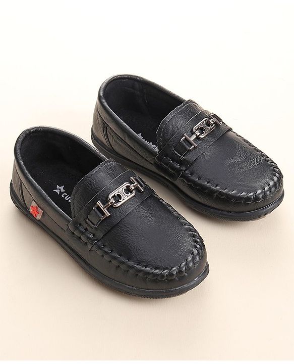 Cute Walk by Babyhug Formal Shoes - Black