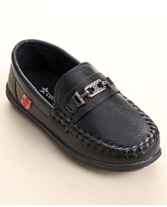 Cute Walk by Babyhug Formal Shoes - Black