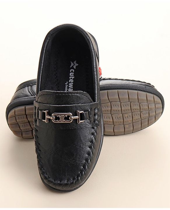 Cute Walk by Babyhug Formal Shoes - Black