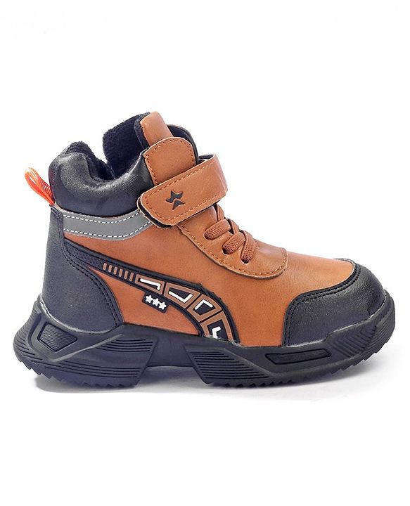 Cute Walk by Babyhug Velcro Closure Winter Boots - Brown