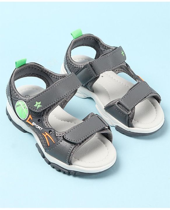 Cute Walk by Babyhug Sandals Male Grey 28