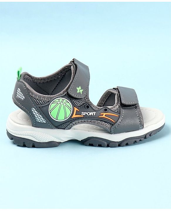 Cute Walk by Babyhug Sandals Male Grey 28