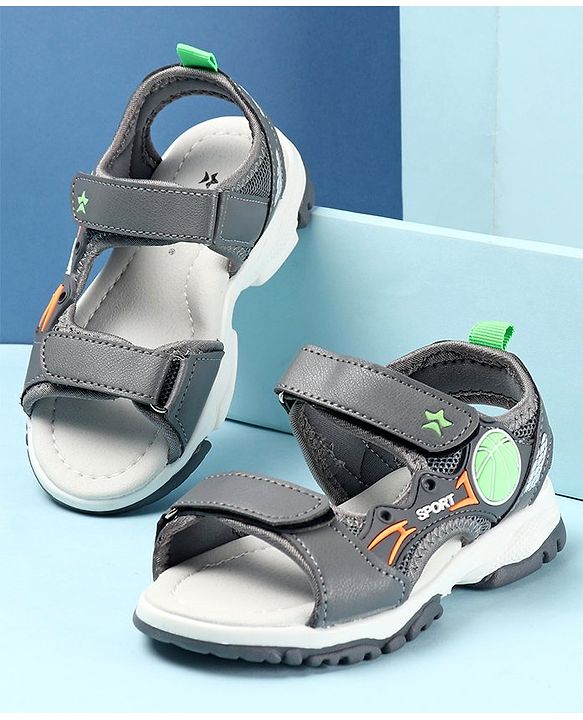 Cute Walk by Babyhug Sandals Male Grey 28