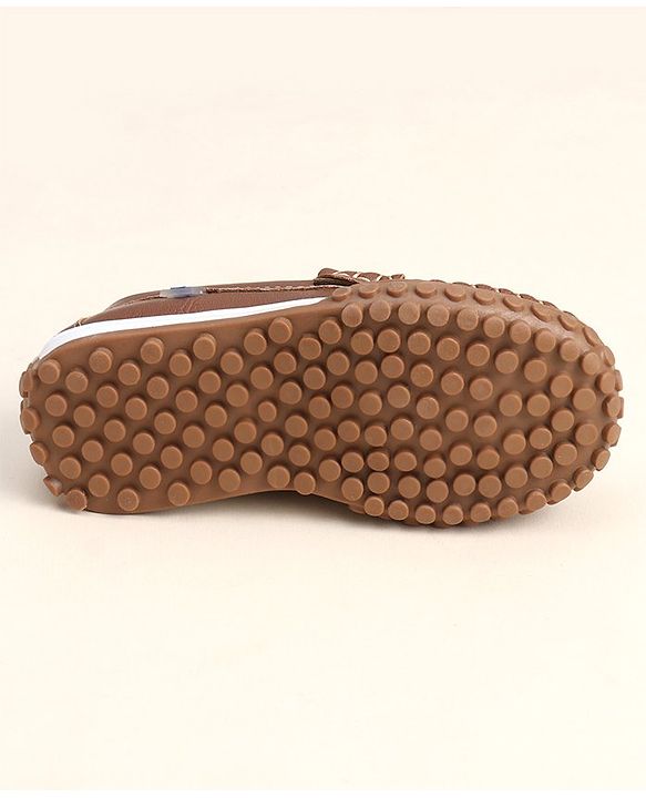 Cute Walk by Babyhug Slip On Loafers with Bow Detailing - Brown