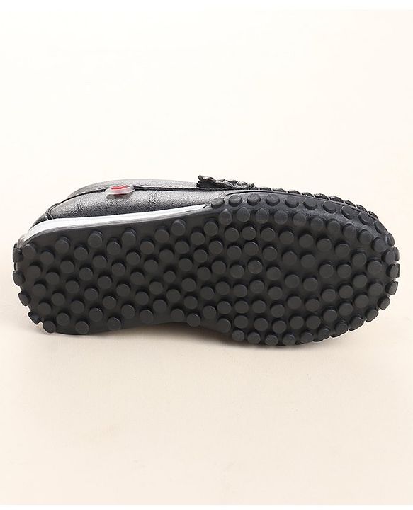 Cute Walk by Babyhug Slip On Loafers with Bow Detailing - Black