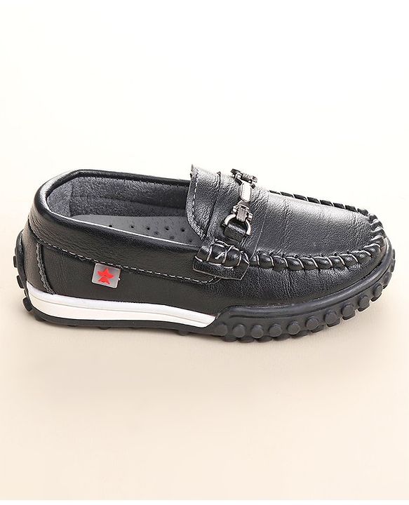 Cute Walk by Babyhug Slip On Formal & Party Wear Shoes with Metal Applique - Brown