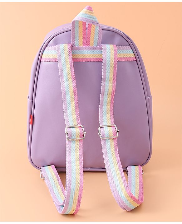 Babyhug Sequin Detailed Fashion Backpacks Free Size - Purple