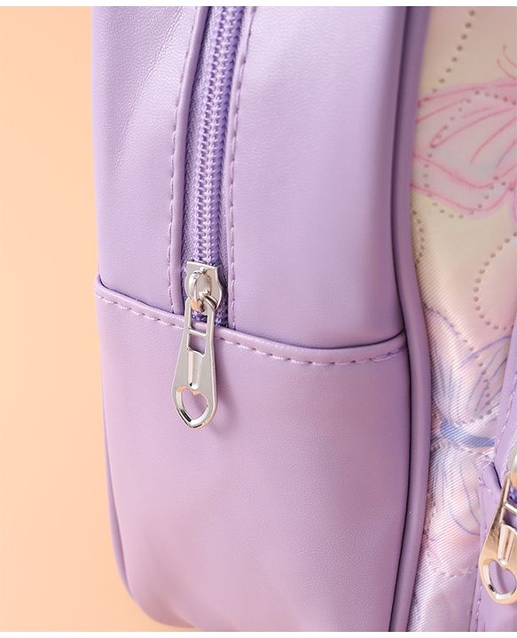Babyhug Sequin Detailed Fashion Backpacks Free Size - Purple