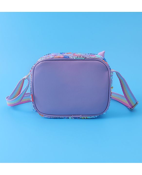 Babyhug Sling Bag with Starfish Applique & Sequin Detailing - Pink