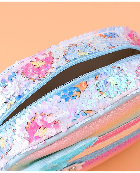 Babyhug Sling Bag with Starfish Applique & Sequin Detailing - Pink