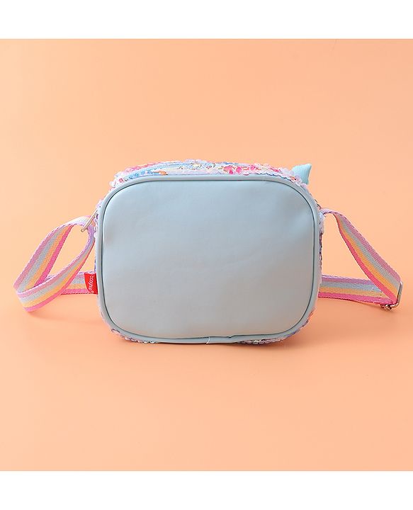 Babyhug Sling Bag with Starfish Applique & Sequin Detailing - Pink