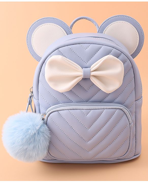Babyhug Bow Applique Fashion Backpack - Black