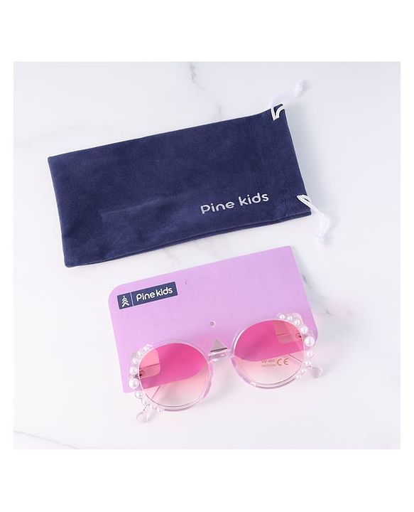 Pine Kids Pearl Sunglasses Free Size - Pink
