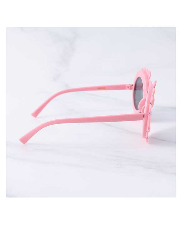 Babyhug Sunglasses with Floral Frame Free Size - Pink