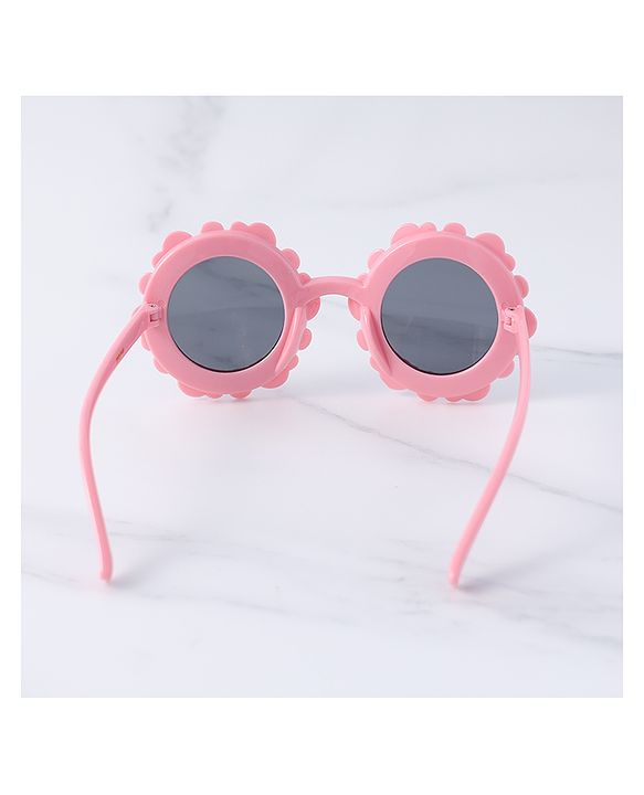 Babyhug Sunglasses with Floral Frame Free Size - Pink