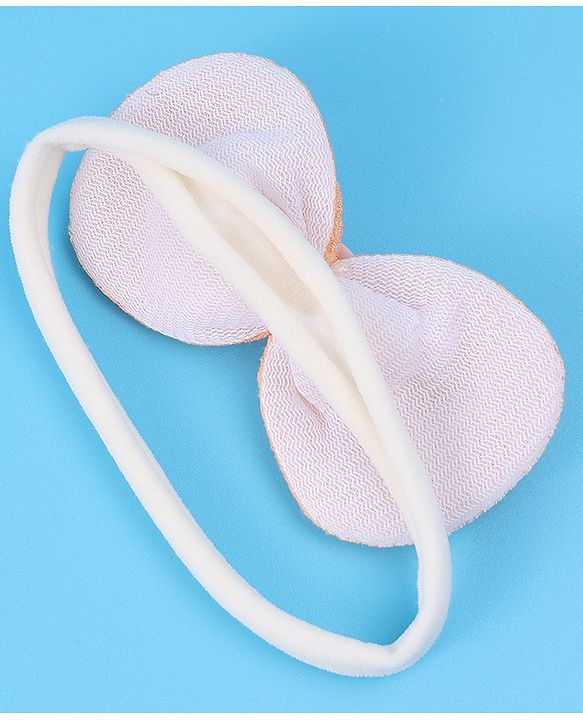 Babyhug Headbands with Bow Applique Pack of 3 Free Size - Blue Pink & Orange