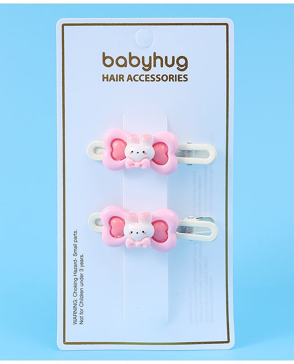 Babyhug Hair Pins And Clips Purple - Multicolor