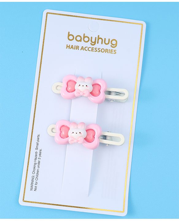 Babyhug Hair Pins And Clips Purple - Multicolor