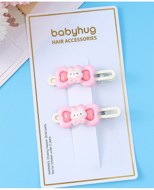 Babyhug Hair Pins And Clips Purple - Multicolor