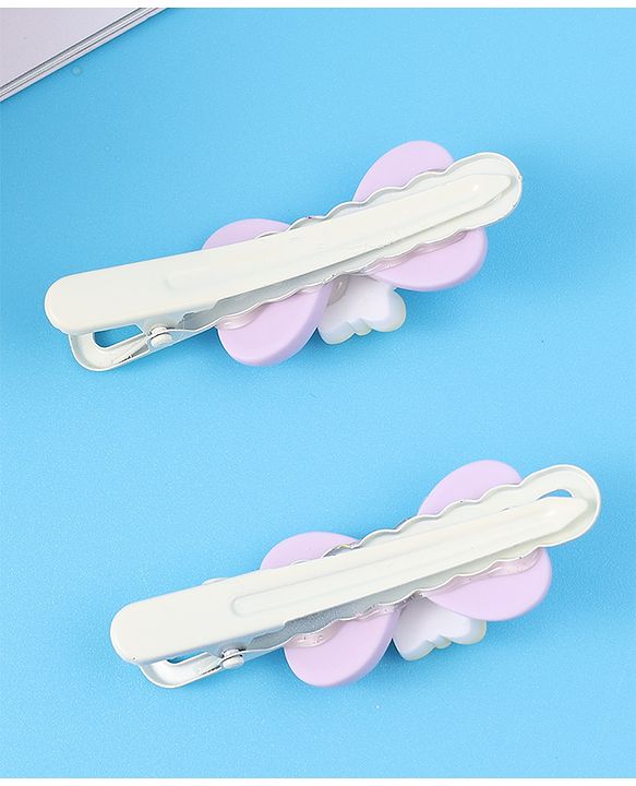 Babyhug Hair Pins And Clips Purple - Multicolor