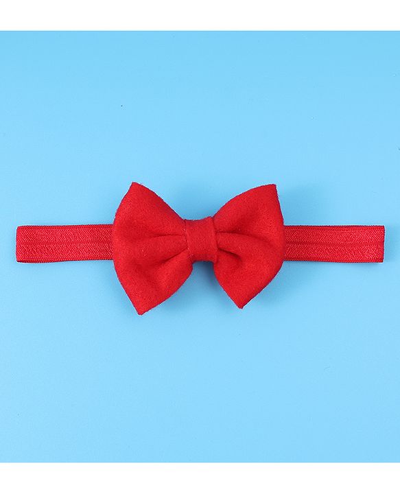 Babyhug Headbands With Bow & Floral Applique Pack Of 3 - Red