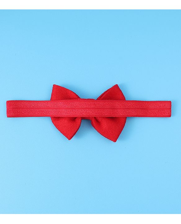Babyhug Headbands With Bow & Floral Applique Pack Of 3 - Red