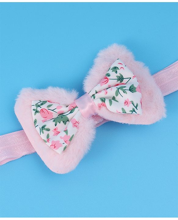 Babyhug Headbands With Bow & Floral Applique Pack Of 3 - Pink
