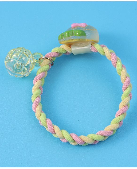 Babyhug Free Size Rubber Bands & Scrunchies Sets with Applique Pack of 5 - Multicolor
