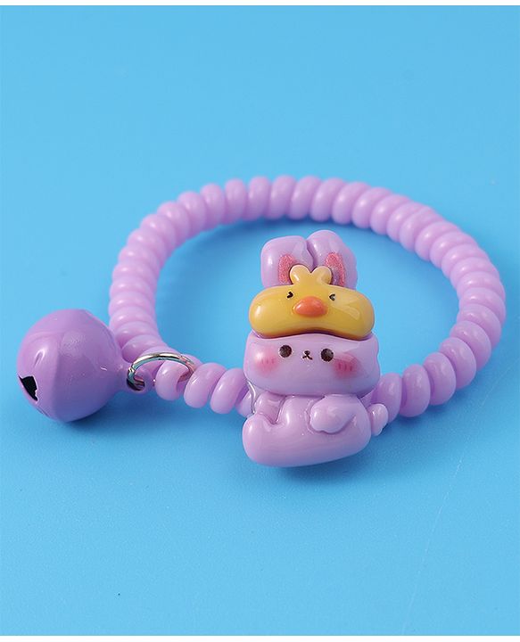 Babyhug Free Size Rubber Bands & Scrunchies Sets with Applique Pack of 5 - Multicolor