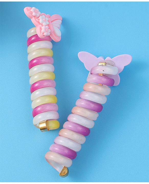 Babyhug Free Size Rubber Bands Sets with Applique Pack of 2 - Multicolor