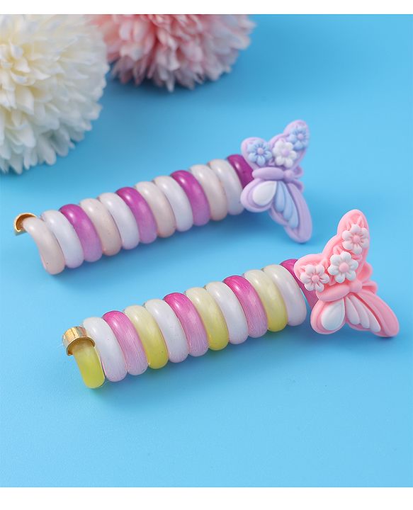 Babyhug Free Size Rubber Bands Sets with Applique Pack of 2 - Multicolor