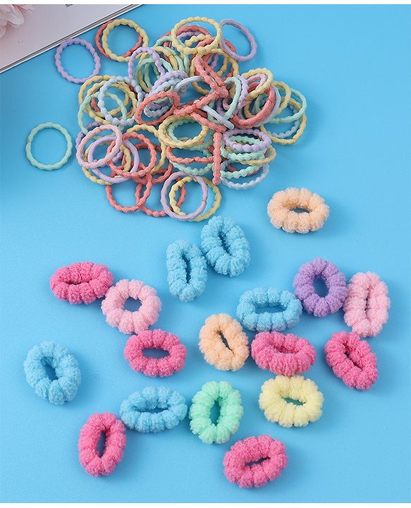 Pine Kids Free Size Hair Rubber Band Multipack Set - Multicolour