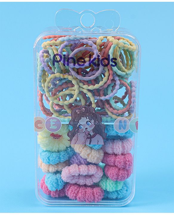 Pine Kids Free Size Hair Rubber Band Multipack Set - Multicolour