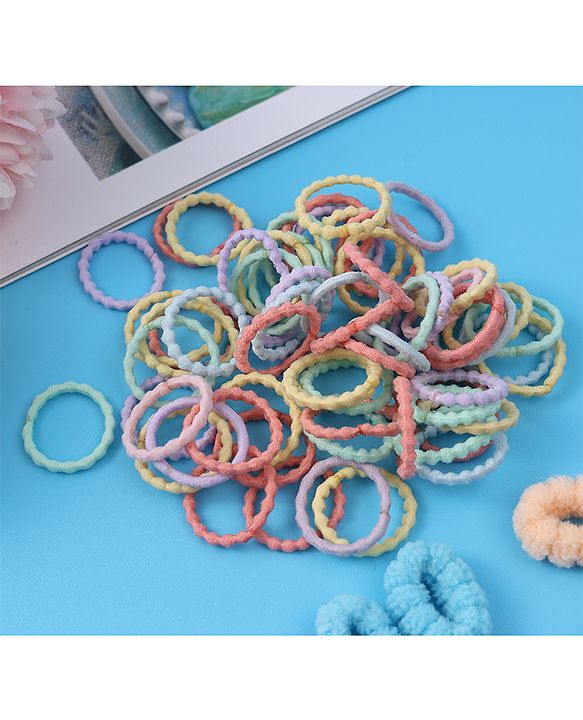 Pine Kids Free Size Hair Rubber Band Multipack Set - Multicolour