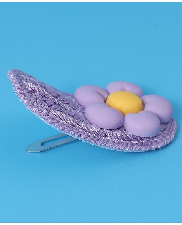 Babyhug Hair Pins And Snap Clips With Floral Applique Pack of 5 - Multicolour