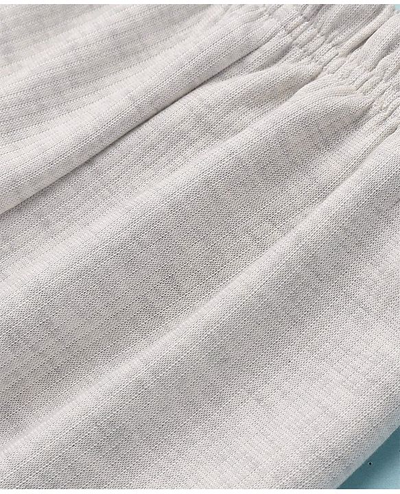 Pine Kids Full Length Solid Thermal Bottoms - Light Grey