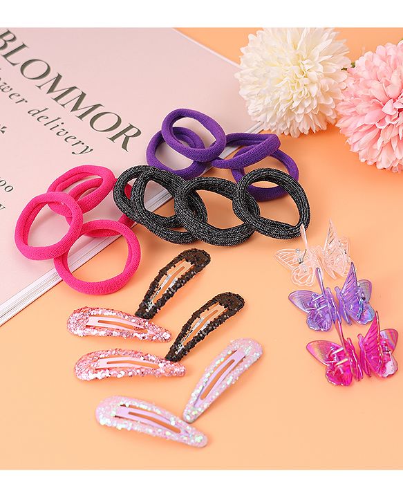 Pine Kids Hair Accessories Combo Set Pack of 21 - Multicolor