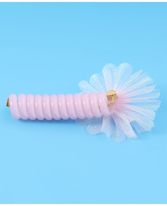 Babyhug Hair Accessories Combo Set with Floral Applique Pack of 14 Free Size - Pink