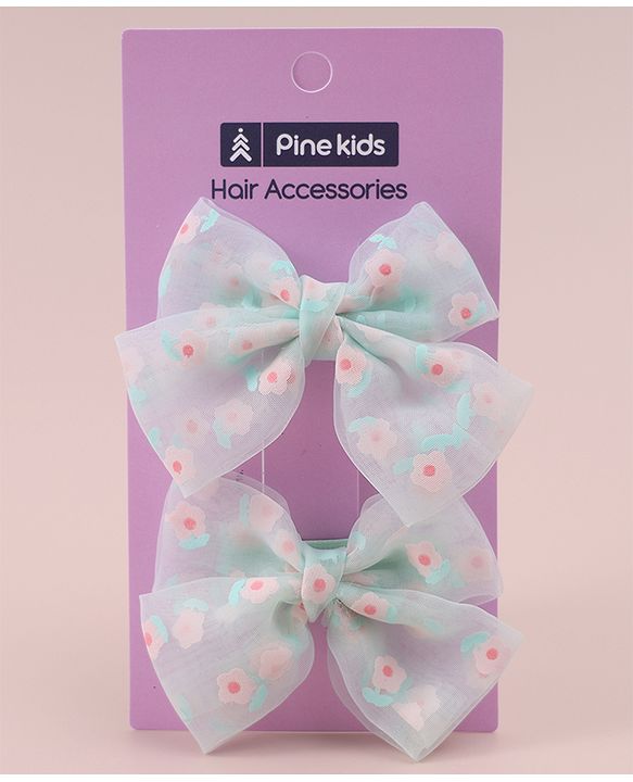 Pine Kids Butterfly Clips Pack of 2 - Light Green