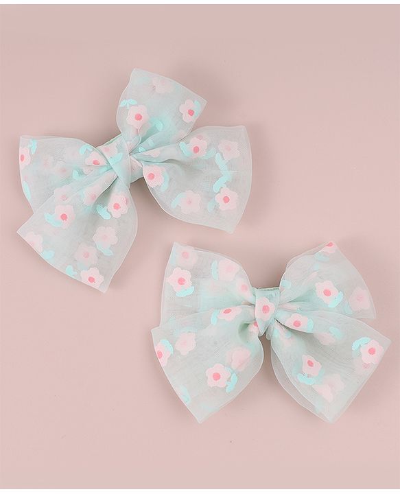Pine Kids Butterfly Clips Pack of 2 - Light Green