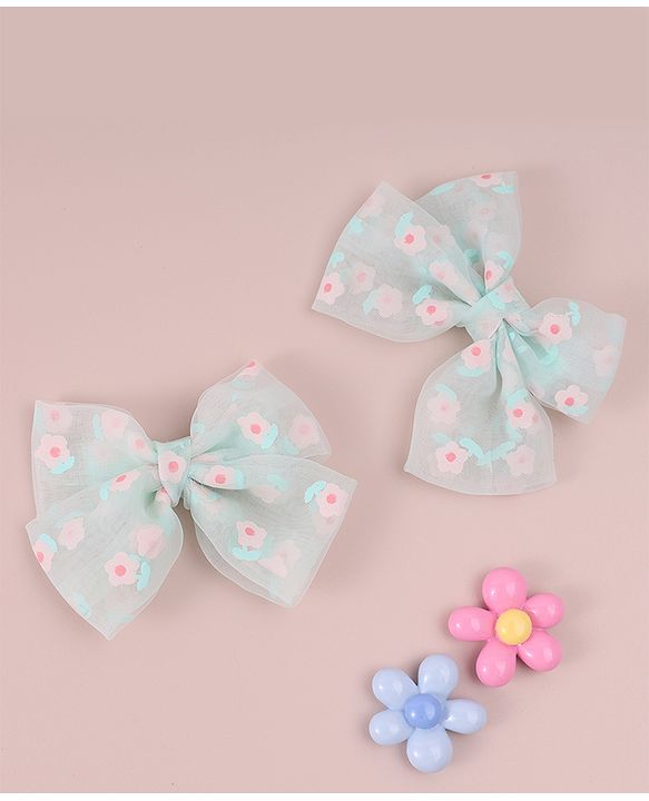 Pine Kids Butterfly Clips Pack of 2 - Light Green