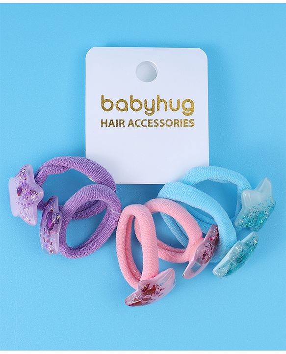 Babyhug Rubber Bands & Scrunchies Sets  Free Size - Multi Color