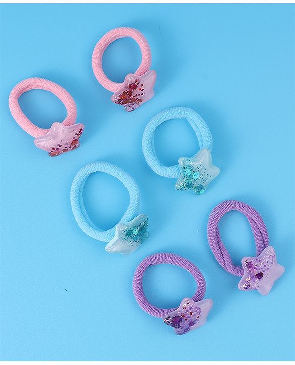 Babyhug Rubber Bands & Scrunchies Sets  Free Size - Multi Color