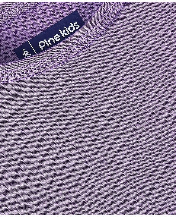 Pine Kids Full Sleeves Thermal Vest Solid Colour - Purple