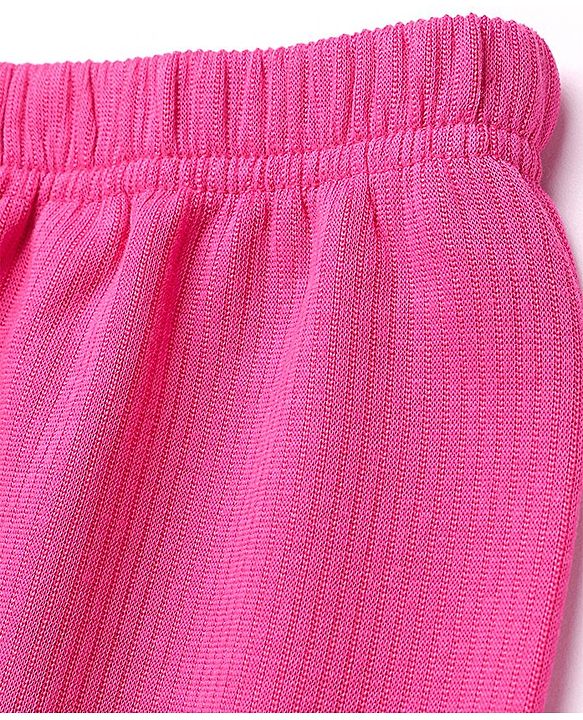 Pine Kids Full Length Solid Thermal Pant - Pink