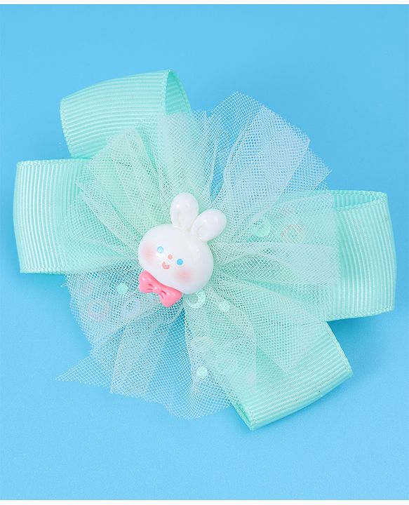 Babyhug Bow & Butterfly Clips Free Size Pack of 2 - Green