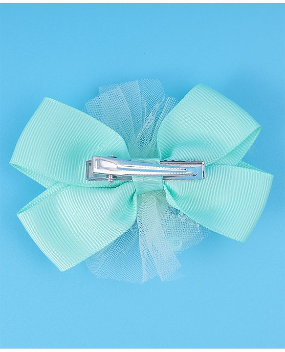Babyhug Bow & Butterfly Clips Free Size Pack of 2 - Green