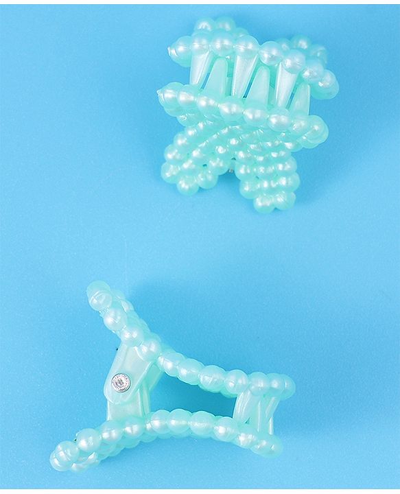 Babyhug Bow & Butterfly Clips Free Size Pack of 2 - Green